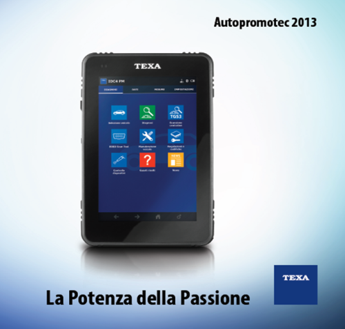 Tutte le novità presentate da TEXA durante la Fiera di Bologna Autopromotec 2013