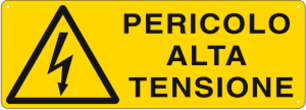 pericolo alta tensione auto elettriche ed ibride